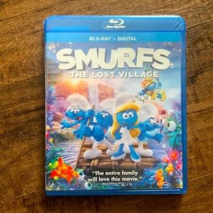 New! Unopened Smurfs: The Lost Village Blu-Ray DVD Movie